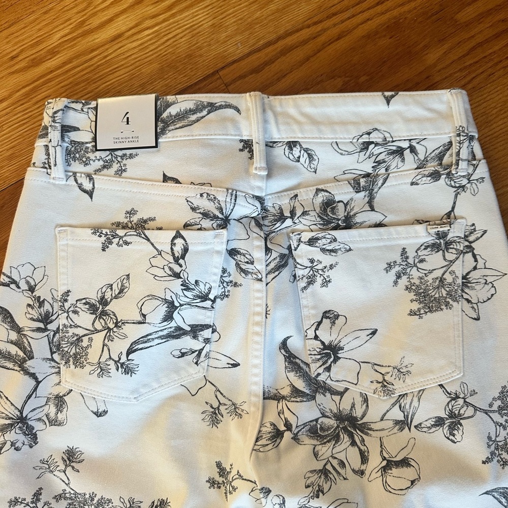 Floral Print Women's Jeans size 4 NEW - Picture 4 of 4